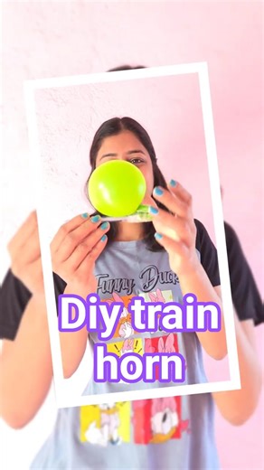 DIY Train Horn with Balloon & Pen | Easy Science Experiment at Home 🚂🔊