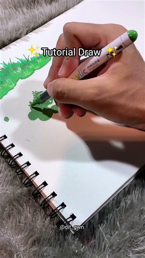 Tutorial Draw, Cara Aku Menggambar Semak Semak #art #drawing #tutorial #dit&pipow