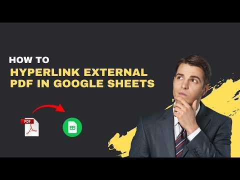 How to Hyperlink an External PDF in Google Sheets (Clean & Clickable)