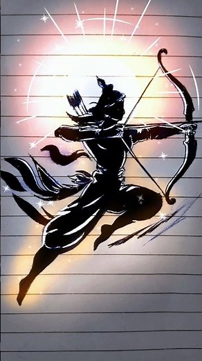 Lord Ram Drawing Easy 🔥 | Quick Ram Sketch Tutorial #Shorts #ram #viral