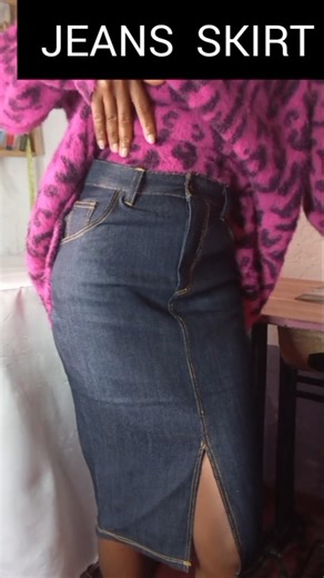 jeans skirt sewing tutorial video on the channel #shorts #sewing #sewingtutorial #jeans #diy