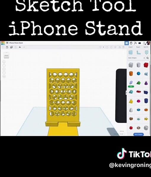 TinkerCAD Tips: Create an iPhone Stand Easily