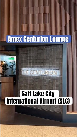 American Express Centurion Lounge walkthrough Salt Lake City International Airport (SPC) #slcairport