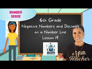 Negative Numbers and Decimals on a Number Line