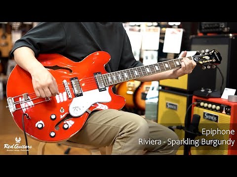 Red Guitars - Epiphone / Riviera - Sparkling Burgundy
