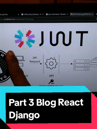 Part 3 | buat blog pribadi menggunakan React Django dengan fitur autentikasi user🚀🔒 #coding #backend #fyp #fypシ゚ #4u #fypage #teknologi #website #fyppppppppppppppppppppppp #tutorial #teknikinformatika #pemrograman #tips #belajaronline #django #javascript #react #tailwindcss