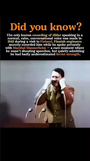 The Secret Finnish Recording of Hitler’s Real Voice