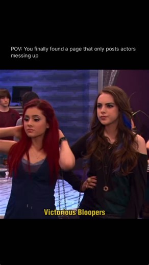 Movie Bloopers on Instagram: "Bloopers from Victorious give fans a fun look behind the scenes of the hit Nickelodeon series. Many outtakes show the cast laughing through missed lines, props malfunctioning, or jokes landing so well that no one can stay in character. Actors like Victoria Justice and Ariana Grande are often seen cracking up, especially during fast-paced comedic scenes. The bloopers highlight the close friendships among the cast and show how much fun they had filming together. These