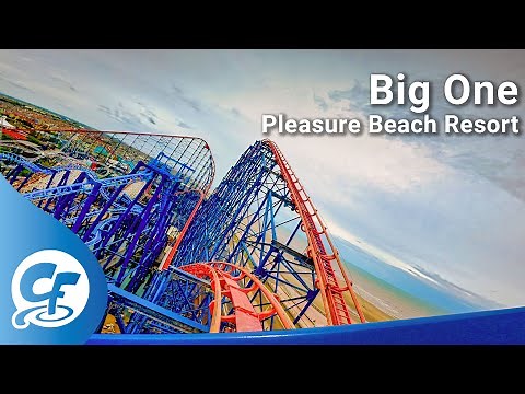 Big One front seat on-ride 5K POV @60fps Pleasure Beach Resort Blackpool