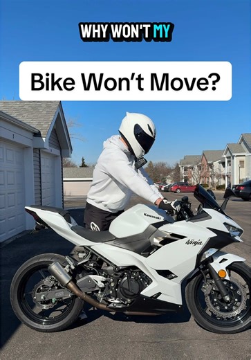 Why Won’t My Bike Roll? #ninja400 #motorcycle #sportbike #bike #biketok
