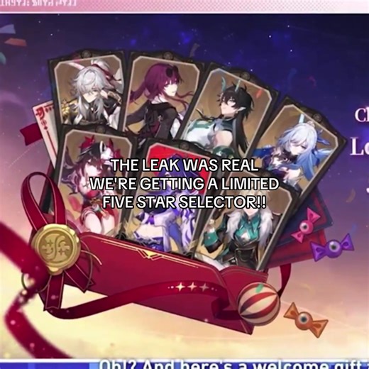Honkaistarrail Limited Five Star Selector Preview
