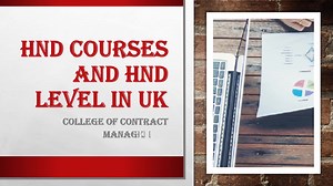 HND Courses and HND Level in UK