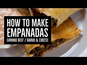 Baked Empanadas Two Ways - with Ground Beef / Guava & Cheese Filling
