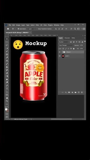 Best 👍 way of Mockup - Photoshop / Photoshop tutorial for beginners #photoshop #shorts
