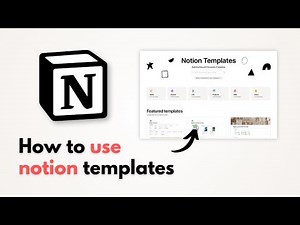 How to use Notion Templates in Notion | Step by Step tutorial