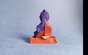 【Madiyar Origami】佛祖折纸教程How to make origami Buddha
