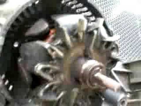 Disassembling a scrap Alternator