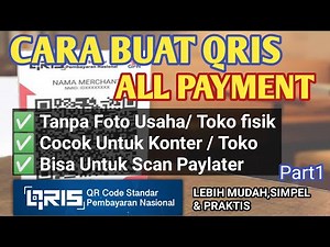 TUTORIAL CARA BUAT QRIS ALL PAYMENT TERBARU 2024‼️Daftar QRIS Tanpa Toko Fisik,Mudah & Tidak Ribet