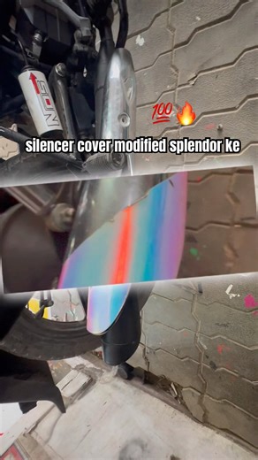 #splendormodified silencer cover modified splendor ke ⚠️ 💯🔥