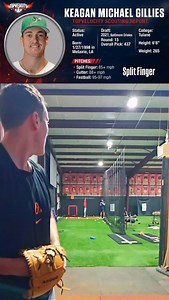 🔥 Keagan Gillies Pitch Arsenal — Splitter, Cutter, Fastball 🎯 Slow motion tells the truth — and Keagan Gillies (Orioles) shows exactly how elite pitches are built. In this breakdown you’ll see: ✅ Grip details up close ✅ How the ball actually leaves the hand ✅ Subtle wrist finger changes that create crazy movement 💥 This is the difference between average stuff and filthy deception — grip, release, and spin working together. 👀 Watch each pitch… Which one are you swinging at? Drop it below 👇 W