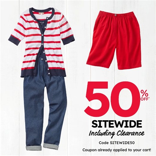 🚨🚨 Get ready to elevate your style! 🌟 Enjoy 50% off sitewide (yes, even clearance!) and scoop up those wardrobe staples and trendy statement pieces you’ve been eyeing! 🛍️✨ Don’t miss out on this chance to refresh your closet! #WomanWithin #SaleAlert #FashionFinds Shop Now: https://womanwithin.visitlink.me/BUQJpG | Woman Within