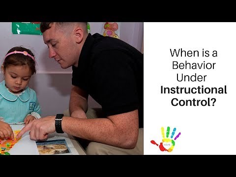 When is a Behavior Under Instructional Control
