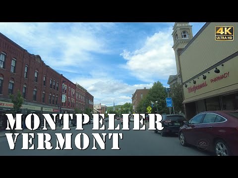 Montpelier, Vermont - [4K] Downtown Tour