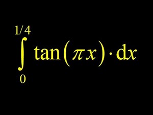 Integral tan(pi*x), informally (chain rule backwards), and formally (using u-substitution).