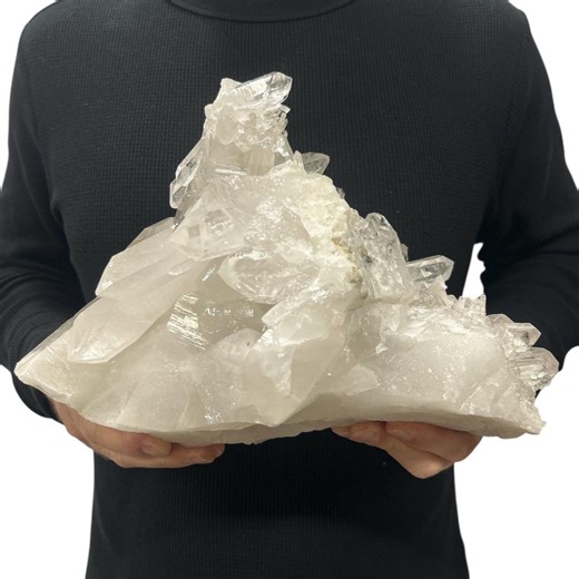 Huge Natural Quartz Cluster - Beautiful Clear Point Crystals 12.5” 14.80 Lbs - Etsy