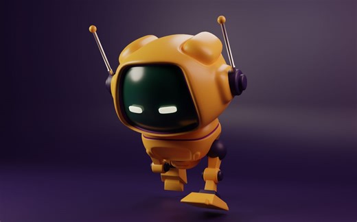 网页播放骨骼动画实现动感小机器人|学习记录|threejs|骨骼动画|lingo3d|web3D