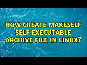 How create Makeself self executable archive file in LINUX?