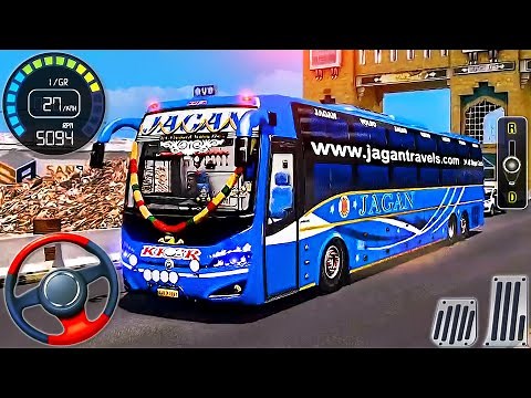 Luxury American Bus Simulator 3D - Coach Bus Realistic Driving - Android GamePlay