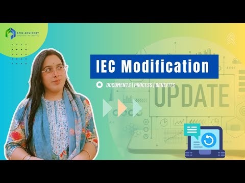 Update or Correct Your Import Export Code (IEC) Online | Expert Compliance Support | Afin Advisory