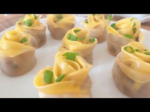 【玫瑰花蒸饺】七夕情人节来了，用美食来告白吧💗！【Rose Dumpling Recipe】