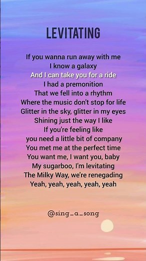 Levitating by Dua Lipa Lyrics #songlyrics #song #music #levitating