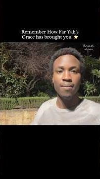 Remember how far Yah has brought you ⭐️