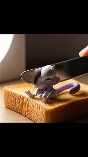Mewtwo on Toast?! 🤯 Spreading ASMR GOLD! So Satisfying! #pokemon #asmr