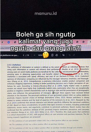 Cara Mengutip Kalimat dari Jurnal yang Mengutip Sumber Lain