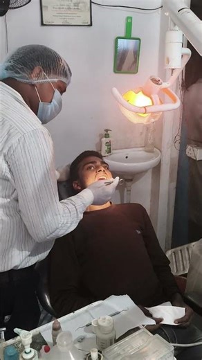 Scaling teeth from tartar and calculus#dental #satisfying