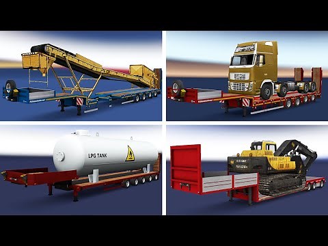 (ETS2 1.44) Overweight Trailers and Cargo PACK | +50 trailers and + 300 cargo