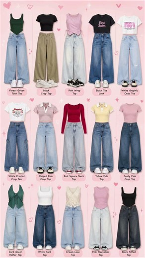 15 Cute Top with Jeans Outfit Ideas | Trendy Casual Denim Styling Inspiration ✨ #shorts #ytshorts