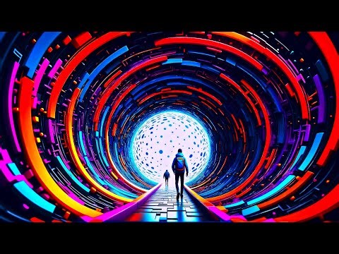 Portal Of Patterns - Abstract TV Screensaver Background No Sound 4K UHD