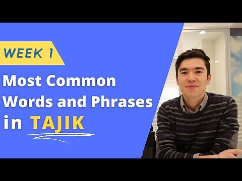 Most common words and phrases in Tajik - Week 1