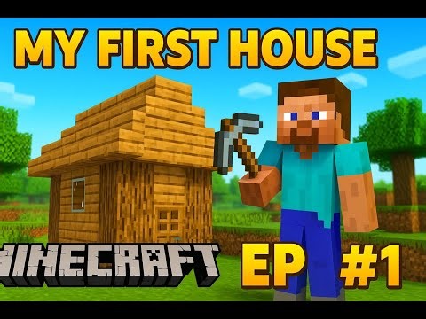 Minecraft Survival Let’s Play Ep 1 – My First House Build