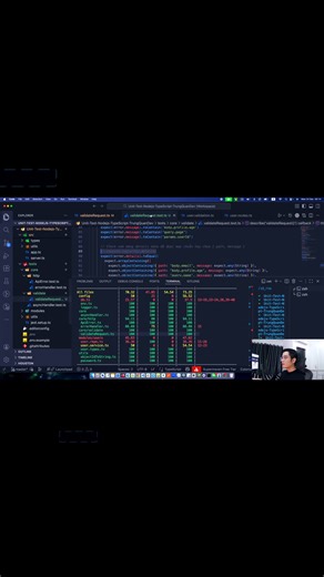 🏅 9. Unit Test cho Core middleware: Validate Request | NodeJS TypeScript Jest | TrungQuanDev 👉 Buổi học này mình sẽ cùng bạn viết Unit Test cũng như hiểu rõ về Core middleware: Validate Request là gì và được sử dụng trong một dự án Back-end thực tế như thế nào nhé. ——— 🥇 Vì video dạy học với kiến thức thực tế nâng cao thường có thời lượng khá dài nên bạn hãy ghé qua kênh YouTube TrungQuanDev của mình để xem đầy đủ hơn và rèn luyện tư duy sâu - Deep Thinking nhé. 🏆 Chúc bạn một ngày vui vẻ tr