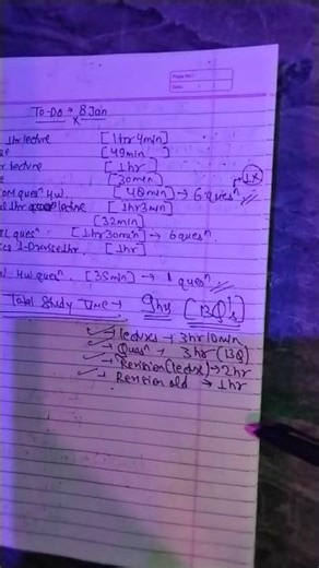 9hours study as a JEE Aspirant 🔥 || Daily progress update DAY 1 ⚡