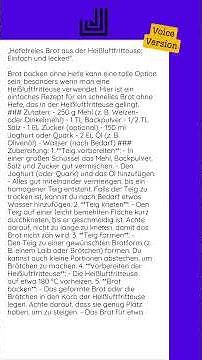 05.10.2025 - „Hefefreies Brot aus der Heißluftfritteuse: Einfach und lecker!“...
