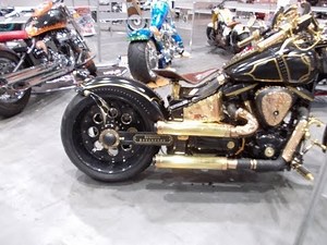 Steampunk custom bike
