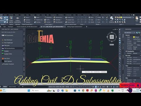 3. Adding Subassemblies to an Assembly in Civil 3D (Video 3/7)