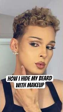 how i hide my beard with makeup